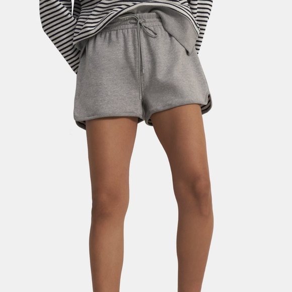 Theory Pants - New with Tags Theory Reversible Pull-On Short in Grey Cotton Terry Sz XL